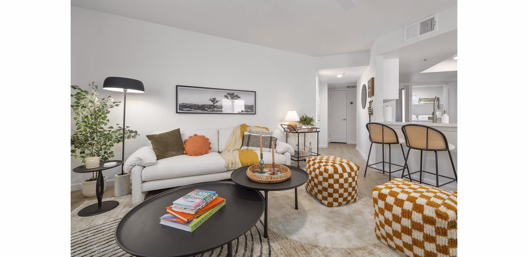 Living Room at Caldera Apartments