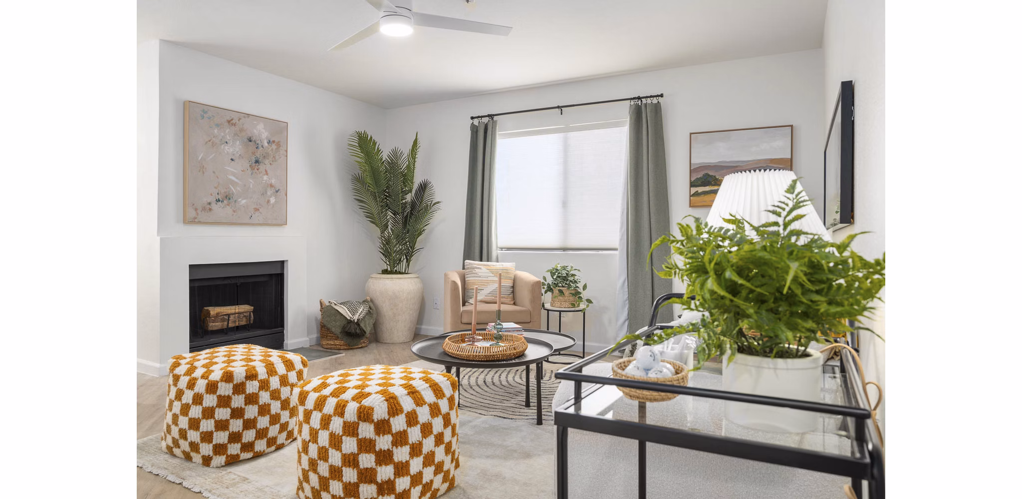 Living Room at Caldera Apartments