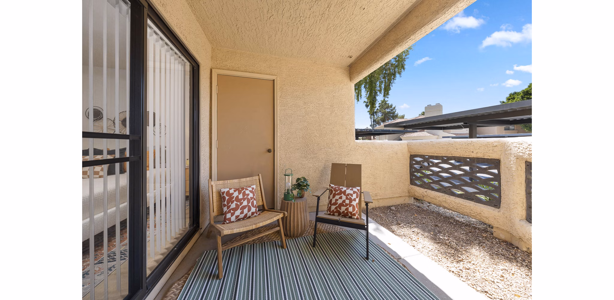 Patio at Caldera Apartments