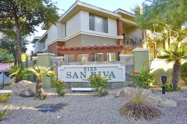 signage at San Riva At The Foothills Apartments