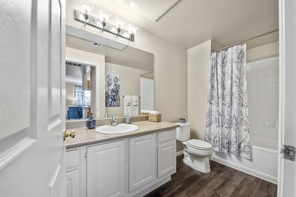 bathroom at San Riva At The Foothills Apartments