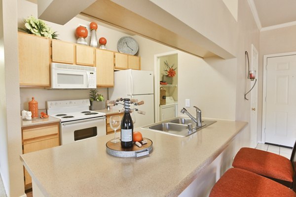 kitchen at San Riva At The Foothills Apartments