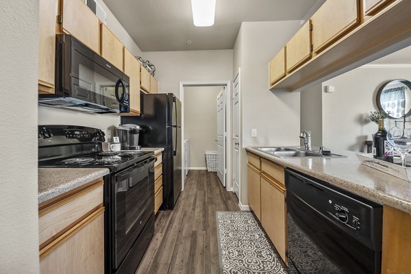 kitchen at San Riva At The Foothills Apartments