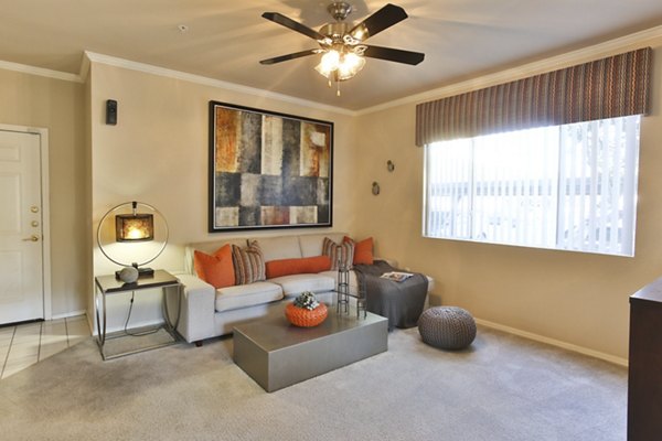 living room at San Riva At The Foothills Apartments