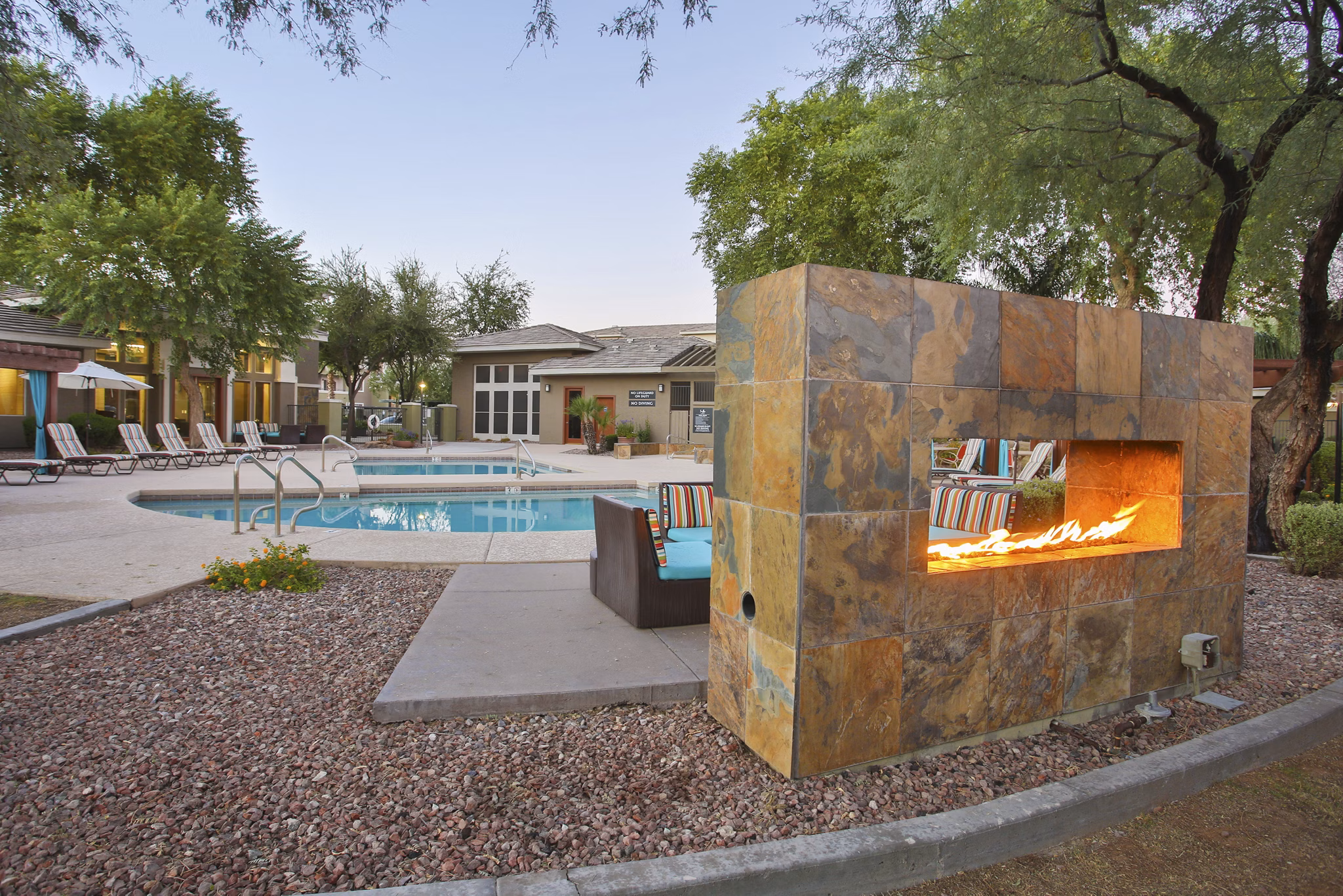 pool at San Riva At The Foothills Apartments