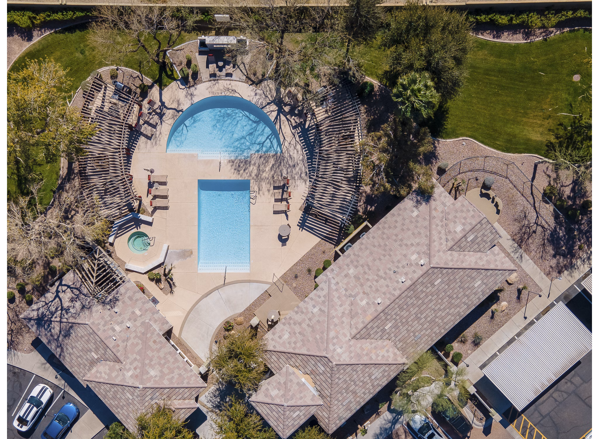 pool at San Riva At The Foothills Apartments