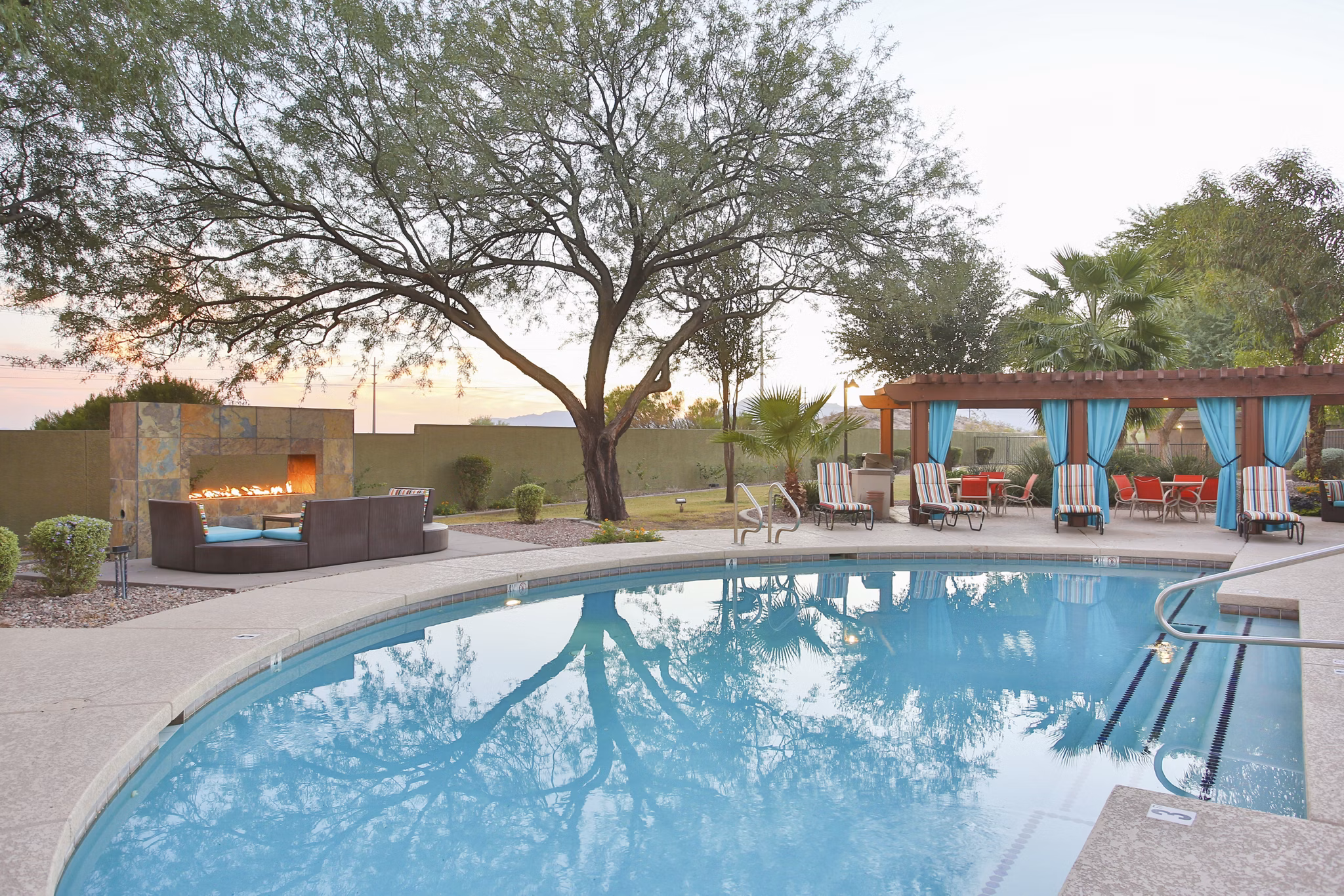 pool at San Riva At The Foothills Apartments