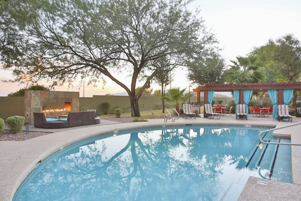pool at San Riva At The Foothills Apartments