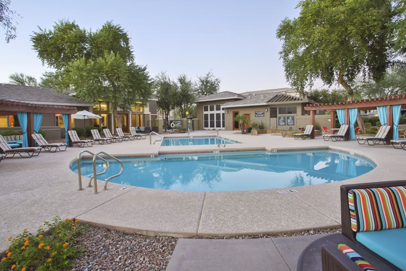 pool at San Riva At The Foothills Apartments