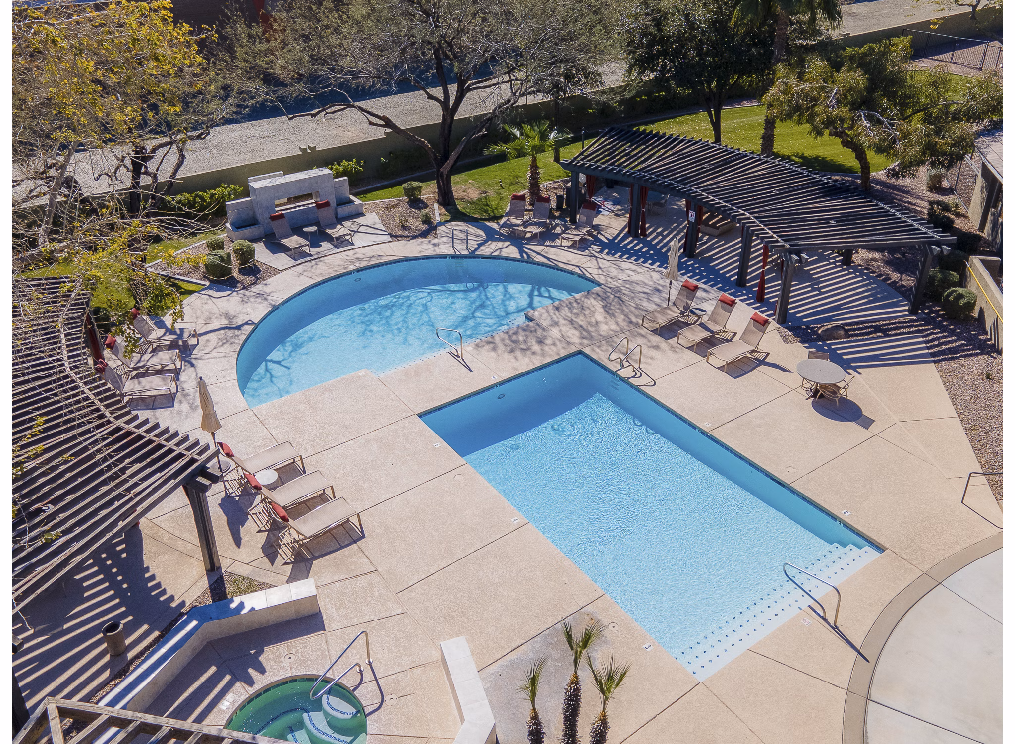 pool at San Riva At The Foothills Apartments
