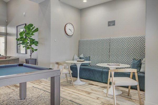 Clubhouse featuring sleek modern design at Bria Apartments, perfect for luxury social gatherings and exclusive resident events