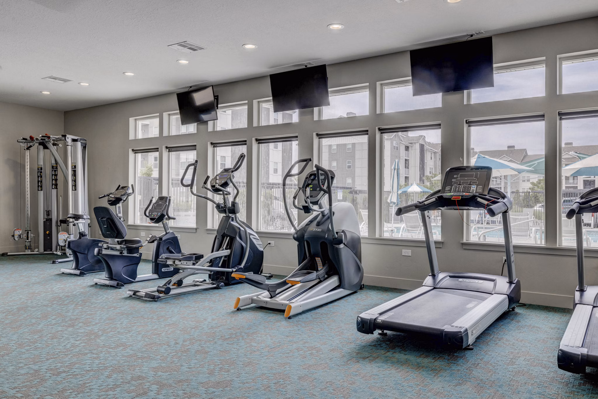 fitness center at Bria Apartments