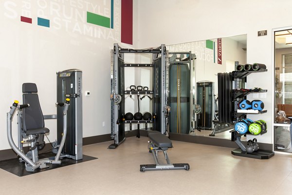 fitness center at Adega Apartments
