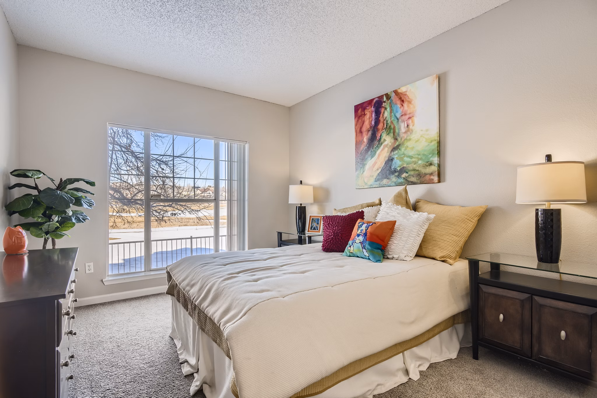 bedroom at The Fairways At Raccoon Creek Apartments