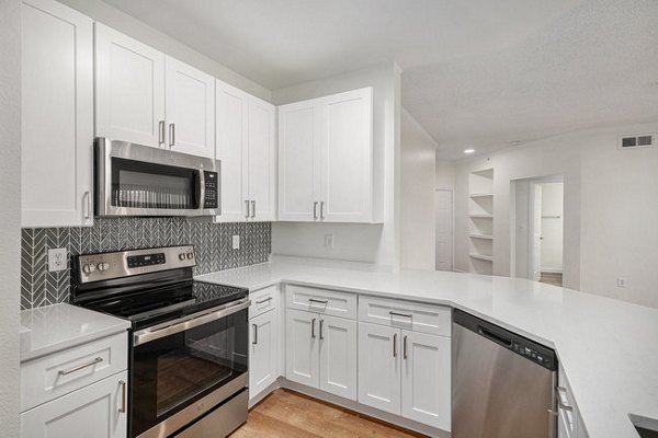 kitchen at The Fairways At Raccoon Creek Apartments