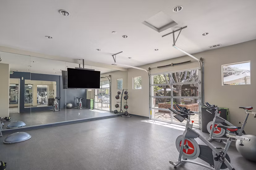fitness center at Mountain Gate Apartments