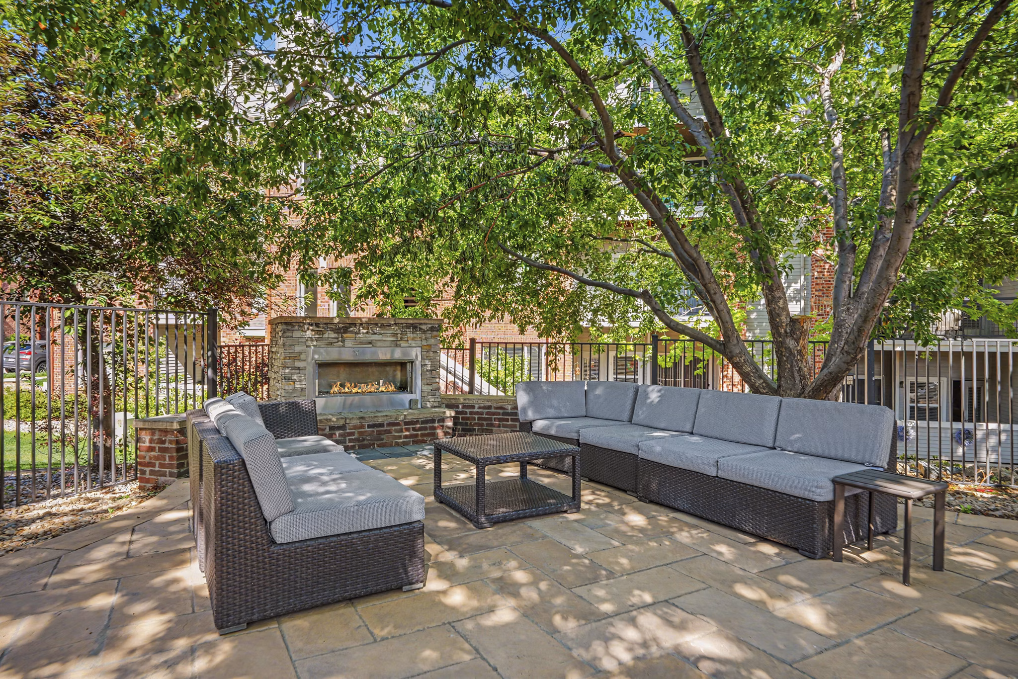 fire pit at Mountain Gate Apartments