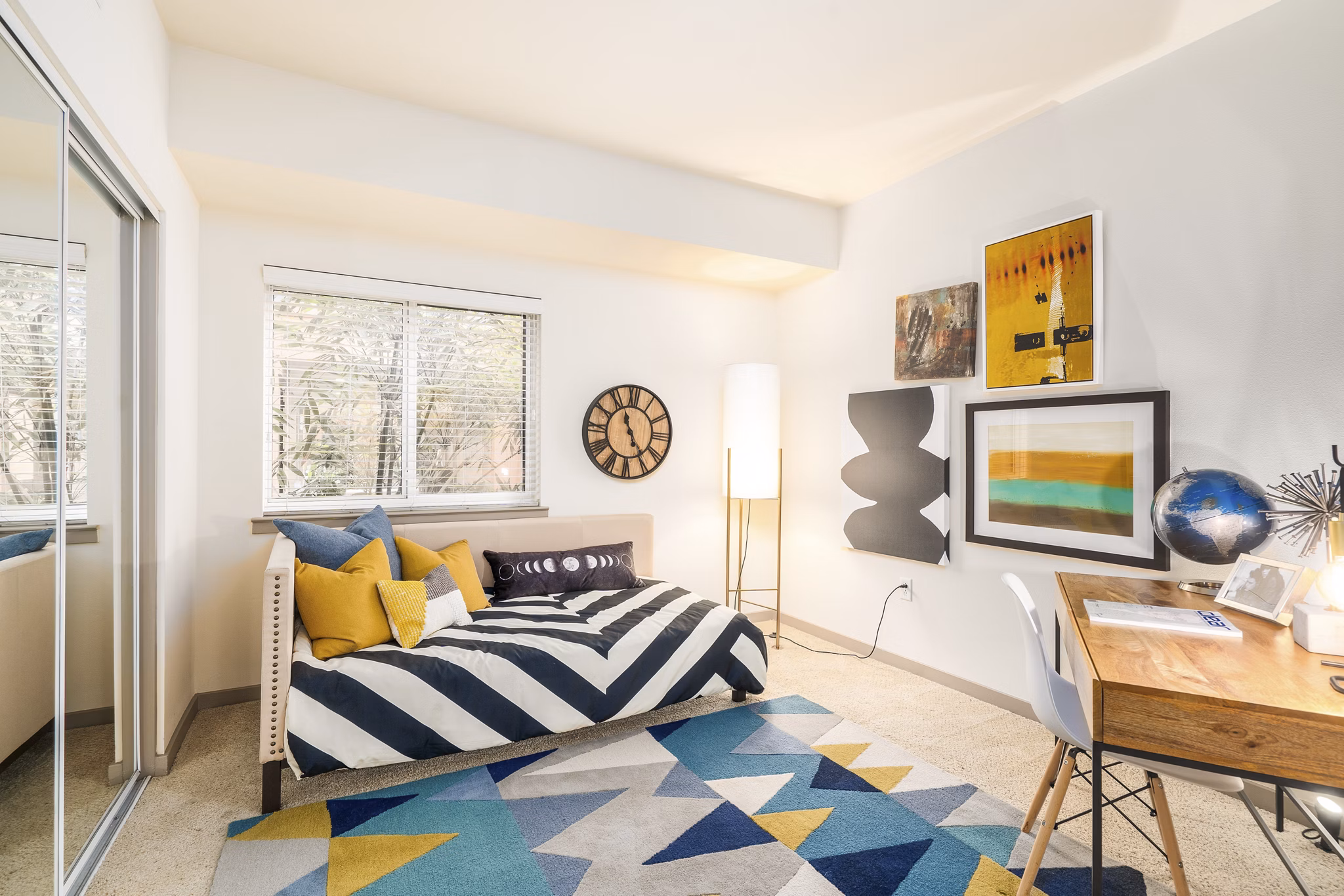 living room at LINQ Midtown Apartments