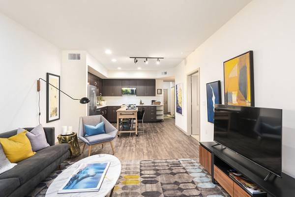 living room at LINQ Midtown Apartments