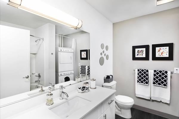 bathroom at Leva on Market Apartments