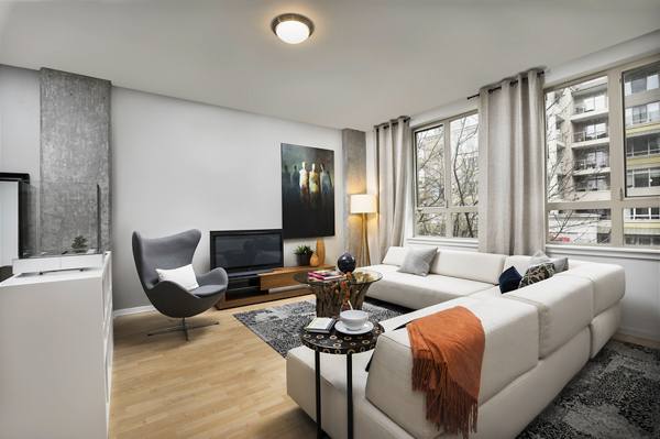 living room at Leva on Market Apartments