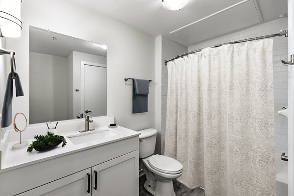 bathroom at Midtown Commons at Crestview Station Apartments