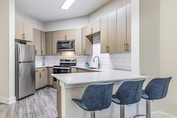 kitchen at Midtown Commons at Crestview Station Apartments