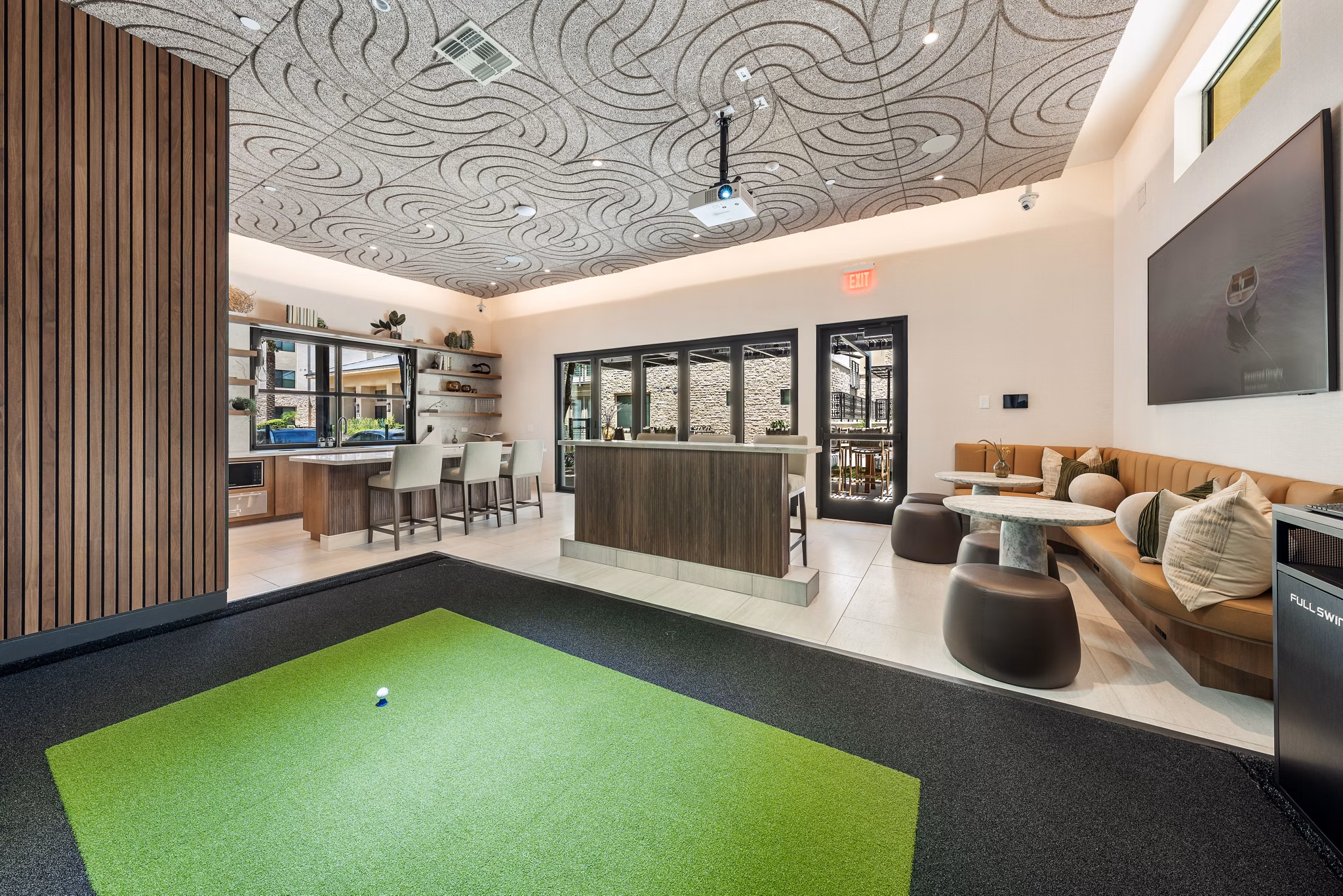 game room at The Lincoln Scottsdale Apartments