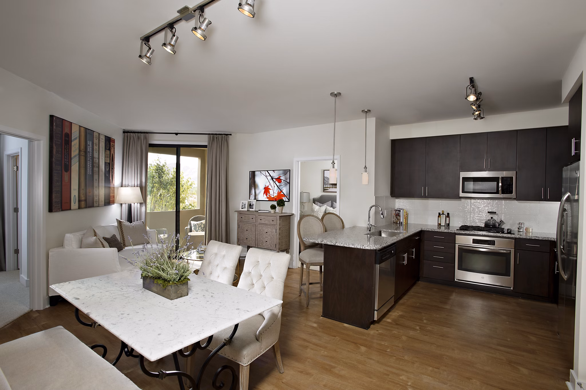 kitchen at The Lincoln Scottsdale Apartments