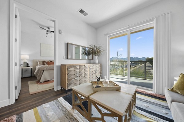 living room at Broadstone Scottsdale Quarter Apartments