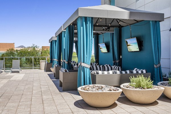 pool cabana/patio at Broadstone Scottsdale Quarter Apartments