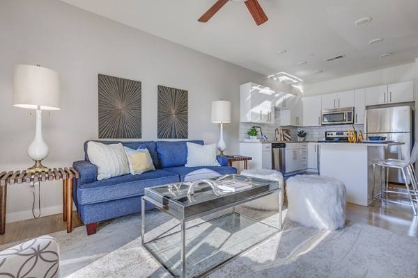 living room at Encore Apartments