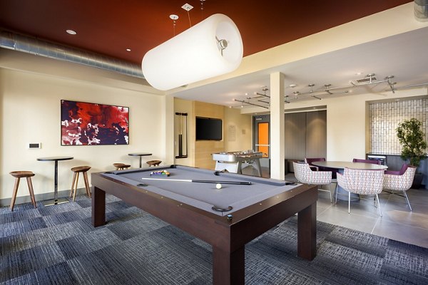 Clubhouse featuring luxury amenities at Aspect Apartments, a Greystar luxury community