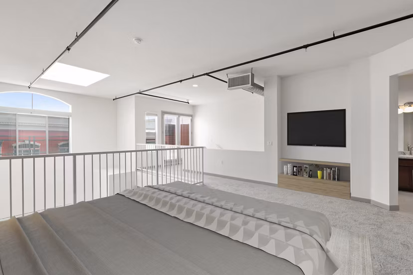 bedroom at San Pedro Bank Lofts Apartments 