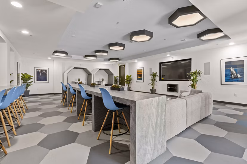 clubhouse at San Pedro Bank Lofts Apartments 