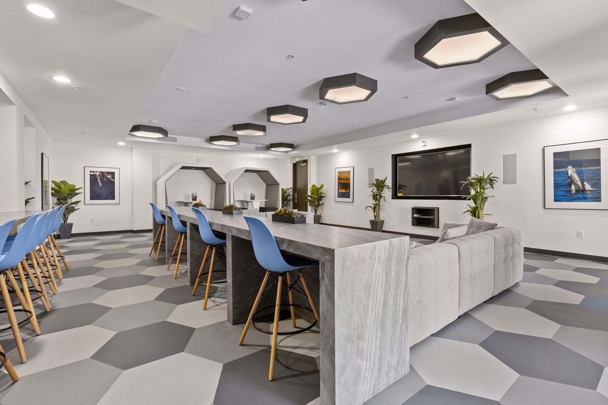 clubhouse at San Pedro Bank Lofts Apartments 