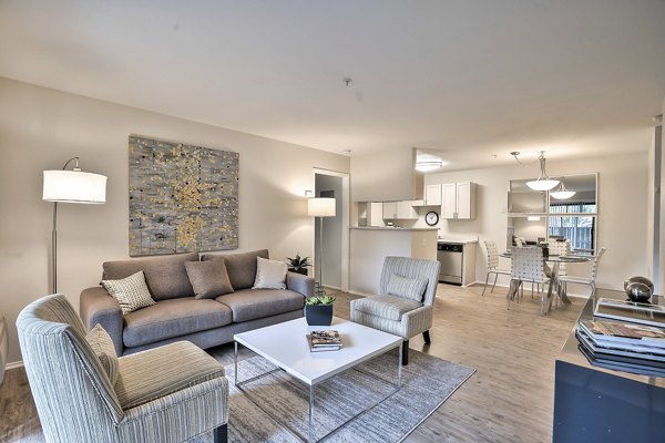 living room at Alvista at the Bridge Apartments