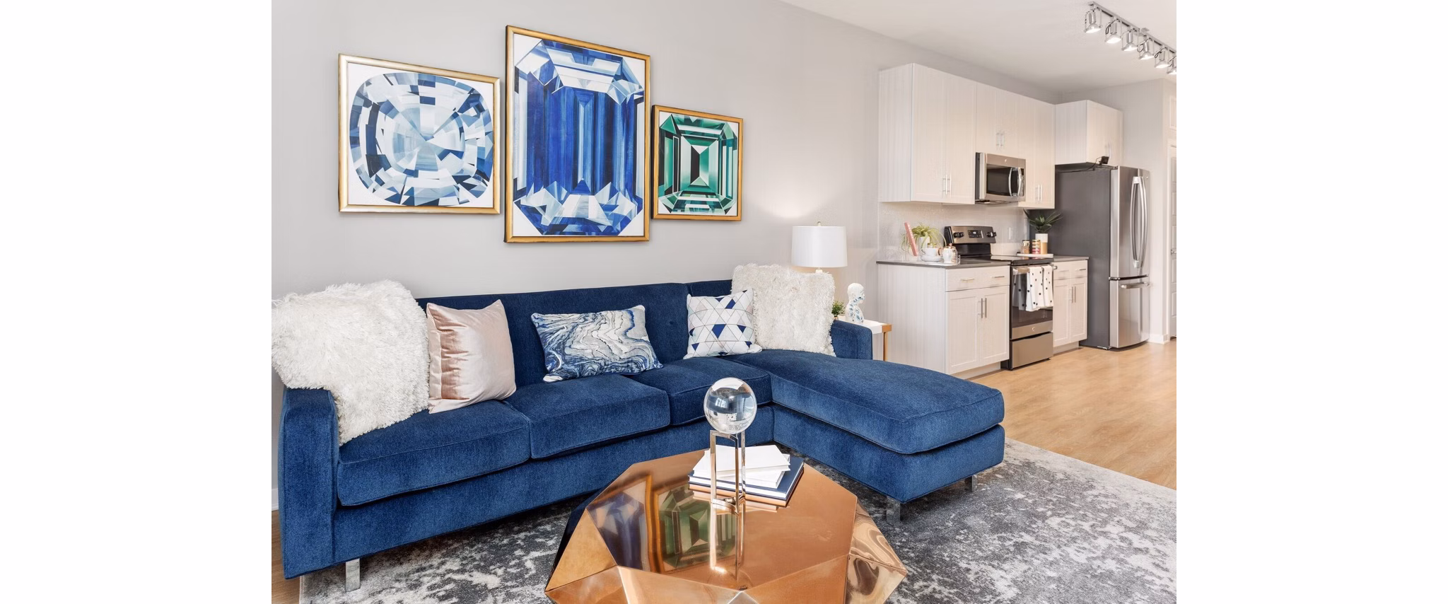 living room at Summit at San Marcos Apartments