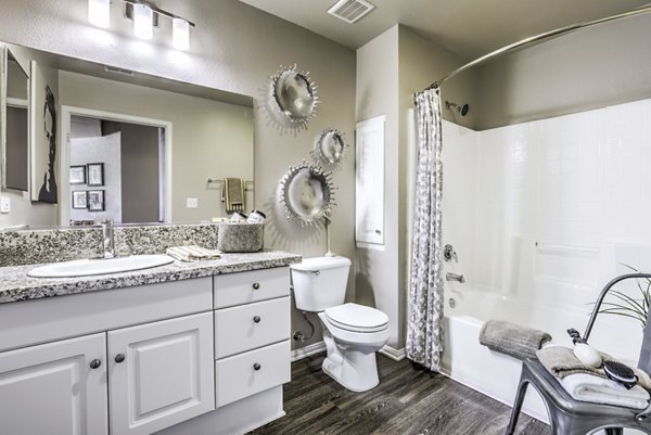 Bathroom featuring modern fixtures at Regents Court Apartments in La Jolla