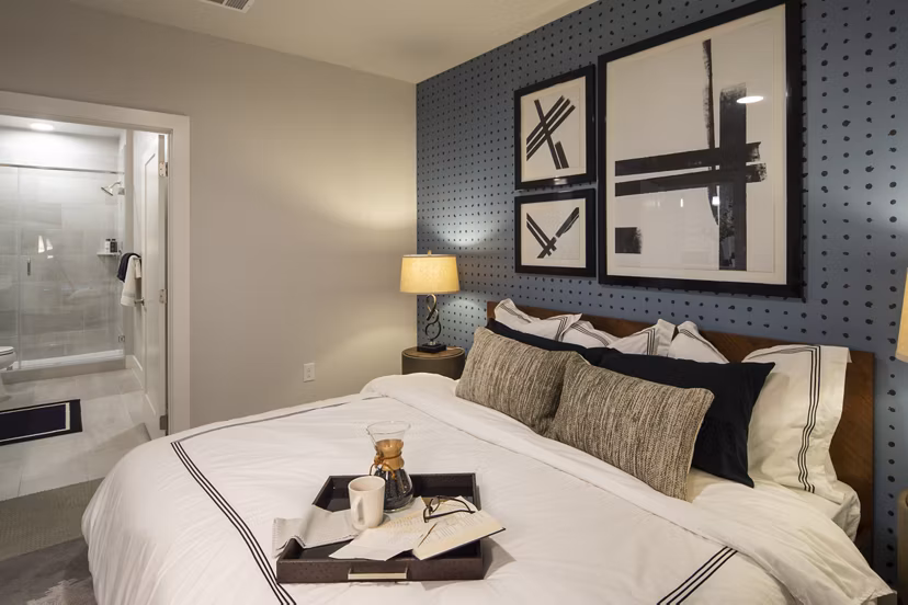Spacious bedroom with natural light at Ellison Heights Apartments