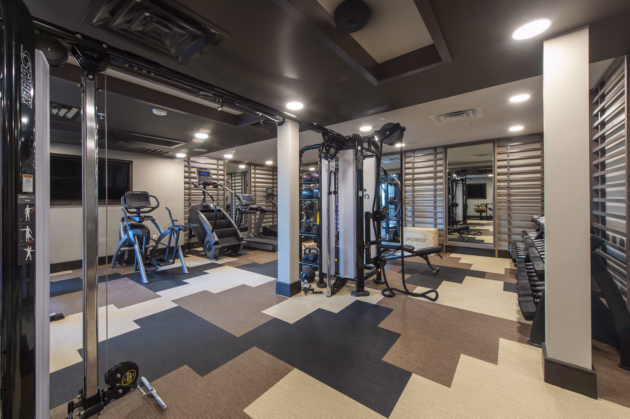 State-of-the-art fitness center with modern equipment at Ellison Heights Apartments for an active lifestyle