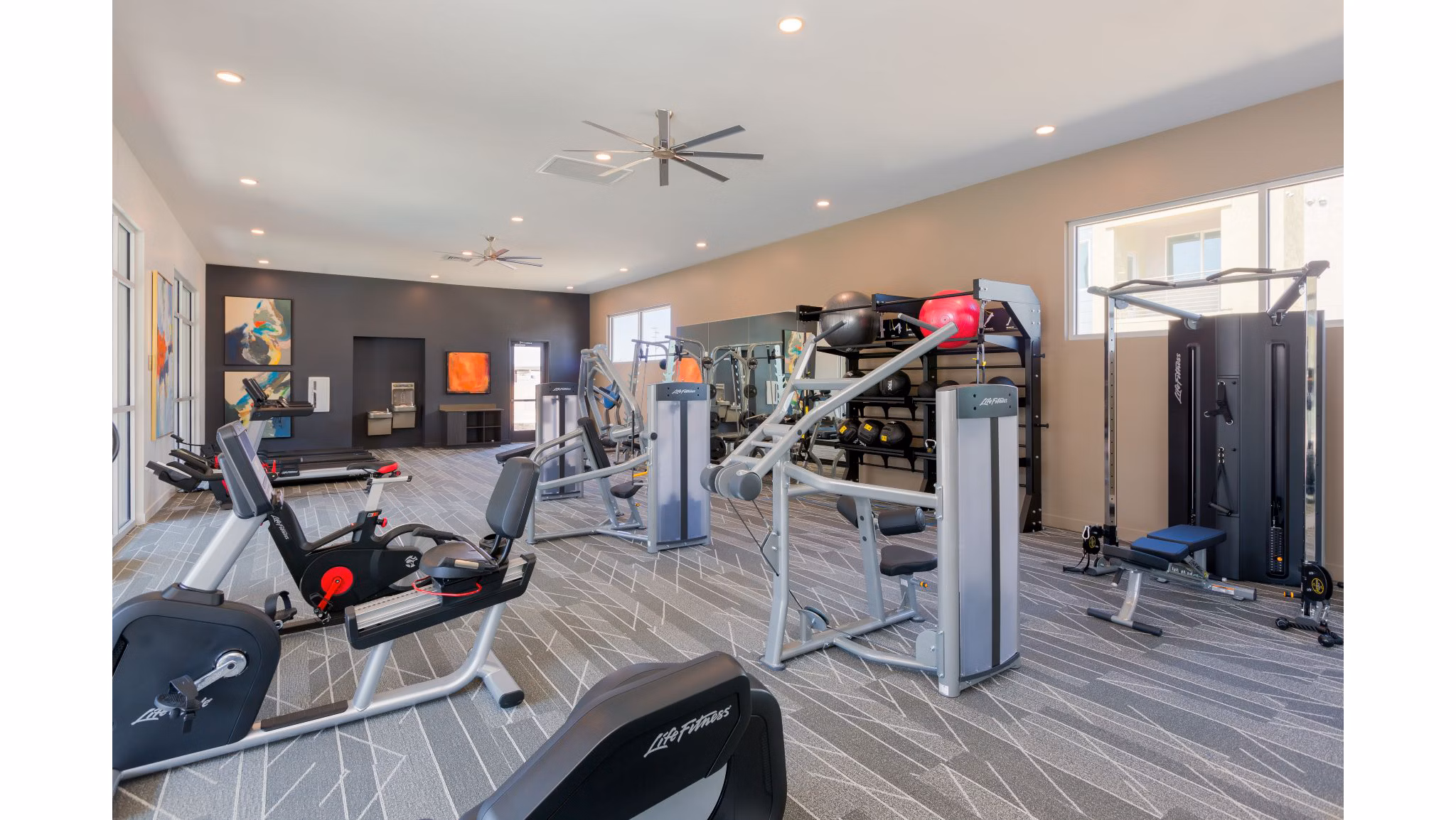 fitness center at Parc Roundtree Ranch Apartments