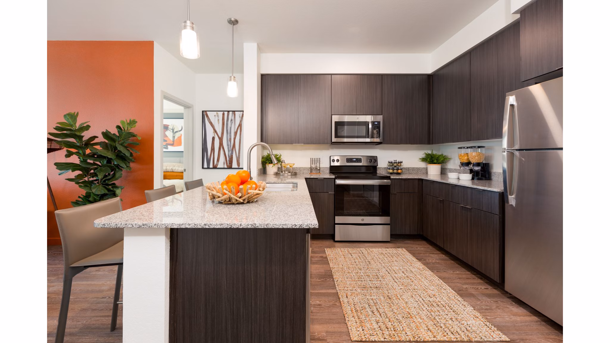 kitchen at Parc Roundtree Ranchk Apartments