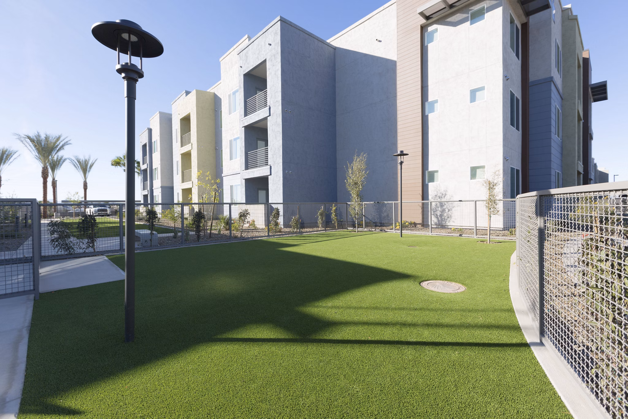 dog park at Parc Roundtree Ranch Apartments