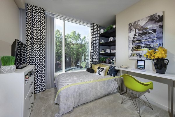 bedroom at One South Market Apartments