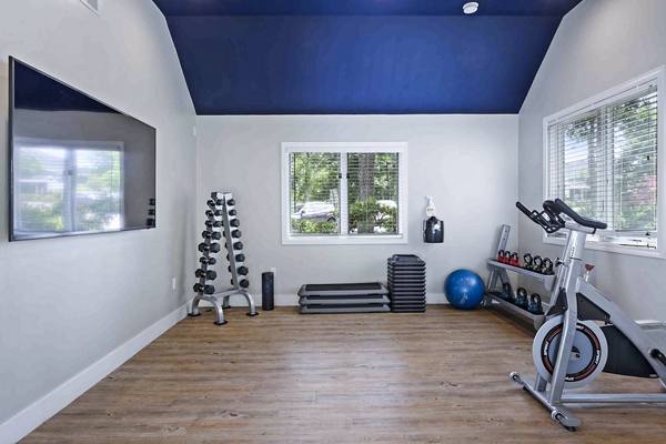 yoga/spin studio at Avana Marlborough Apartments