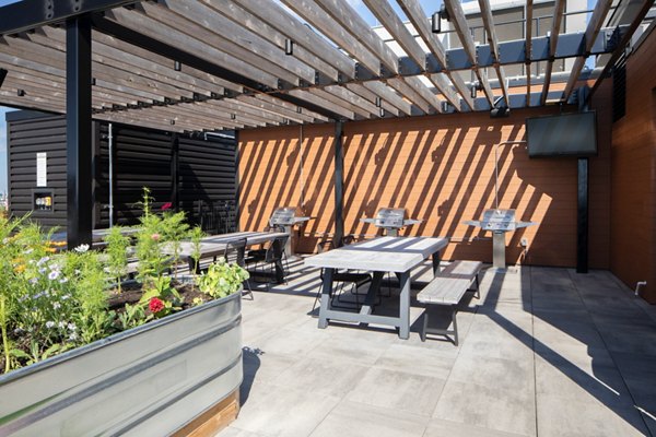 grill area/patio at Caldwell Apartments