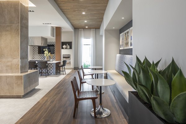 Clubhouse featuring modern design and comfortable seating at Broadstone Vintage Park Apartments