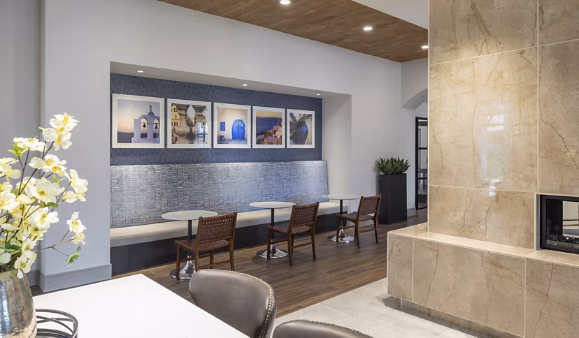 Clubhouse with stylish interiors at Broadstone Vintage Park Apartments