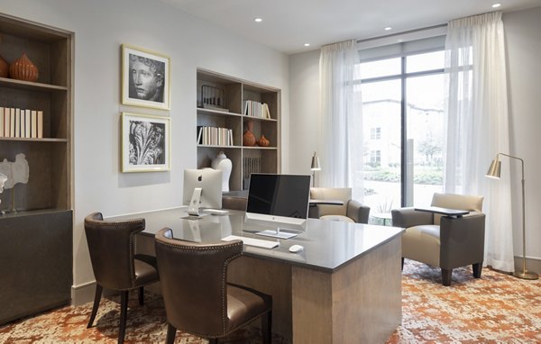 Clubhouse with modern furnishings and vibrant decor at Broadstone Vintage Park Apartments
